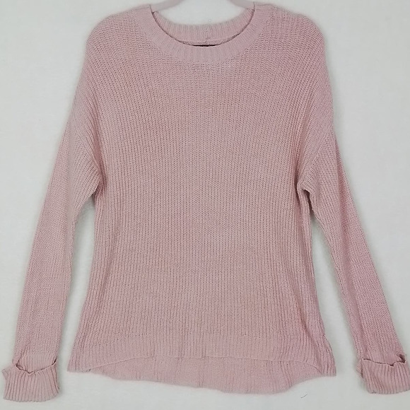 American Eagle Cotton Blend Knit Sweater‎ Size Medium in Pink - Picture 1 of 12